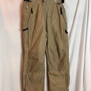 Men's Khaki color Black Dog Snow pants Size M